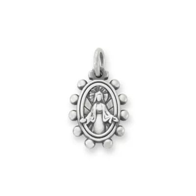 Virgin Mary Charm in Sterling Silver
