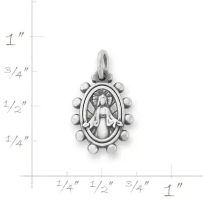 Virgin Mary Charm in Sterling Silver - Image 6