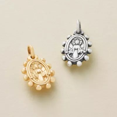 Virgin Mary Charm in Sterling Silver - Image 3