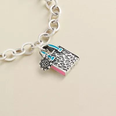 Enamel Consuela Classic Tote Charm in Sterling Silver - Image 3