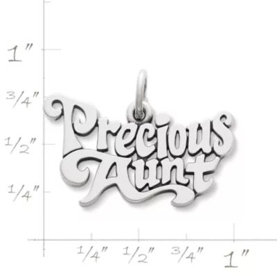 "Precious Aunt" Charm in Sterling Silver - Image 2
