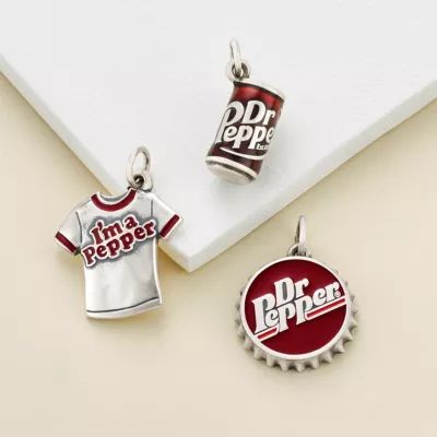 Enamel Dr Pepper Bottle Cap Charm in Sterling Silver - Image 3