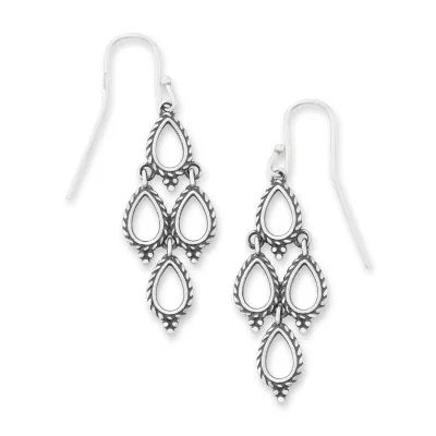 Delicate Cascade Dangle Earrings in Sterling Silver