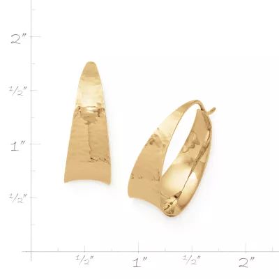 Valle Hoop Earrings in 14K Yellow Gold - Image 2