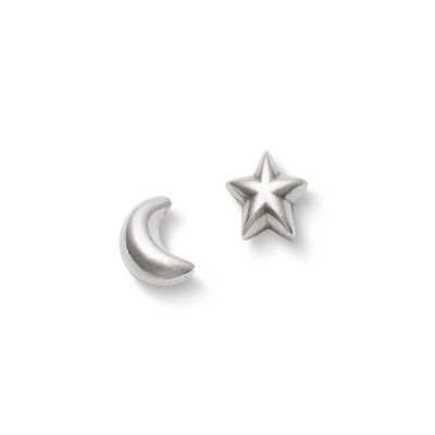 Starry Night Stud Earrings in Sterling Silver or 14K Yellow Gold