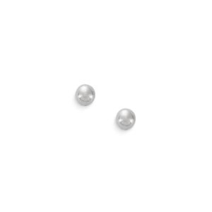 Tiny Stud Earrings in Sterling Silver or 14K Yellow Gold