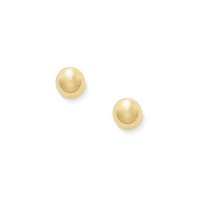 Small Stud Earrings, 5mm in 14K Yellow Gold