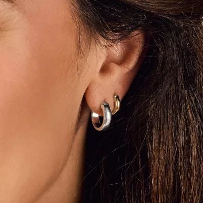 Hinged Huggie Earrings in 14K Yellow Gold - Image 5