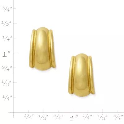 Christina French Clip Earrings in 14K Yellow Gold - Image 3