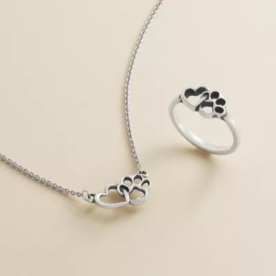 Furry Friends Heart Ring in Sterling Silver - Image 4