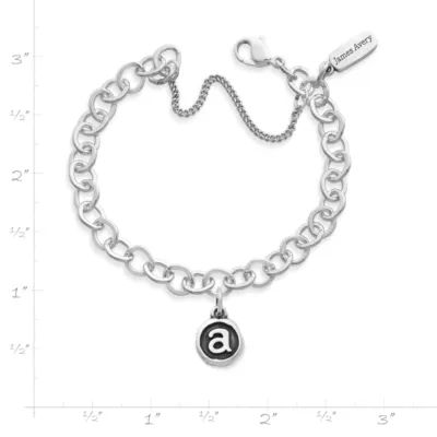 Initial Charm Bracelet in Sterling Silver - Image 3