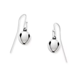 Jingle Bell Earrings in Sterling Silver