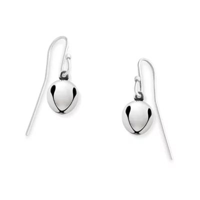 Jingle Bell Earrings in Sterling Silver