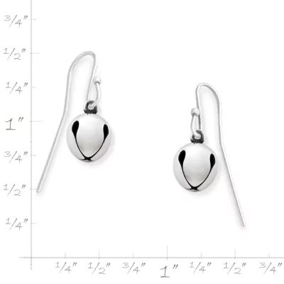 Jingle Bell Earrings in Sterling Silver - Image 3