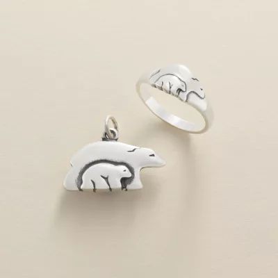 Mama Bear Charm in Sterling Silver - Image 4