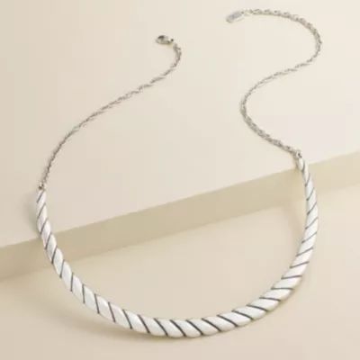 Half Twist Necklace in Sterling Silver - Image 2