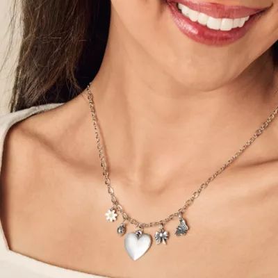 Medium Twist Charm Necklace in Sterling Silver - Image 4