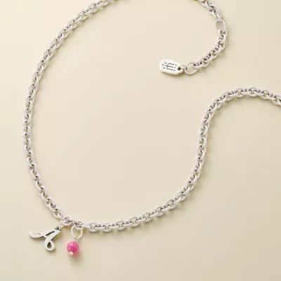 Extra Heavy Cable Charm Necklace in Sterling Silver - Image 3
