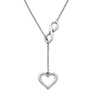 Infinite Love Necklace in Sterling Silver or 14K Yellow Gold