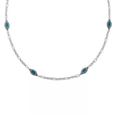 Enamel Cordoba Necklace in Sterling Silver