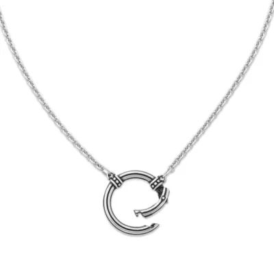 Beaded Changeable Charm Necklace in Sterling Silver - Image 2