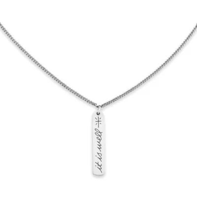 "It Is Well With My Soul" Necklace in Sterling Silver
