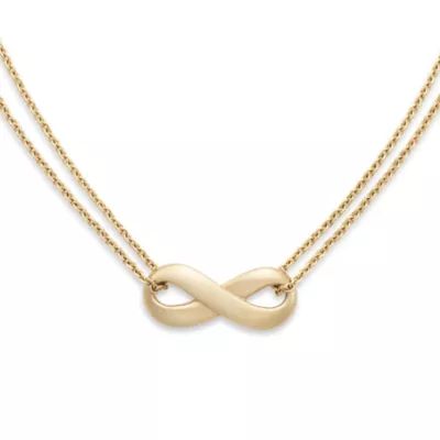 Infinity Necklace in 14K Yellow Gold