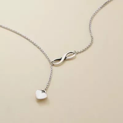 Delicate Infinite Love Necklace in 14K Yellow Gold - Image 3