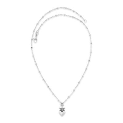 Sacred Heart Necklace in Sterling Silver - Image 2