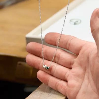 Wrapped Up in Love Gemstone Necklace in Sterling Silver - Image 6