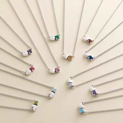 Wrapped Up in Love Gemstone Necklace in Sterling Silver - Image 3