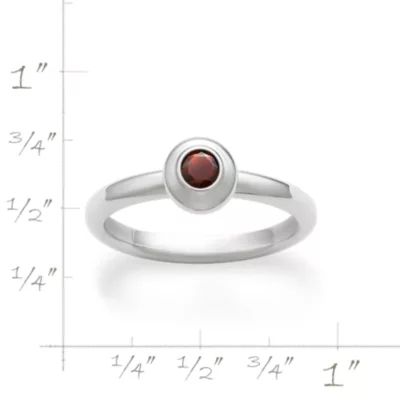 Avery Remembrance Birthstone Ring in Sterling Silver or 14K Yellow Gold - Image 2