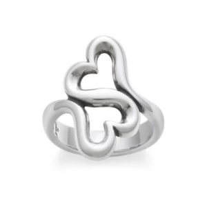 Heart to Heart Ring in Sterling Silver