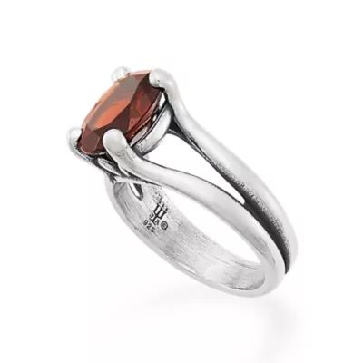 Oval Gemstone Ring in Sterling Silver - Image 2