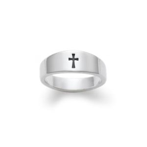 Small Crosslet Ring in Sterling Silver