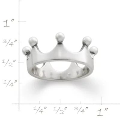 Princess Crown Ring in Sterling Silver - Image 4