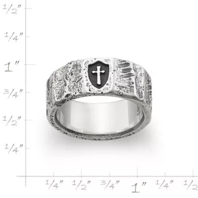 Forged Faith, Hope and Love Ring in Sterling Silver - Image 5