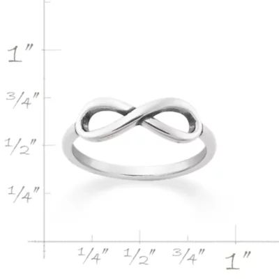 Petite Infinity Ring in Sterling Silver or 14K Yellow Gold - Image 4