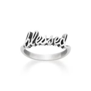 "Blessed" Ring in Sterling Silver
