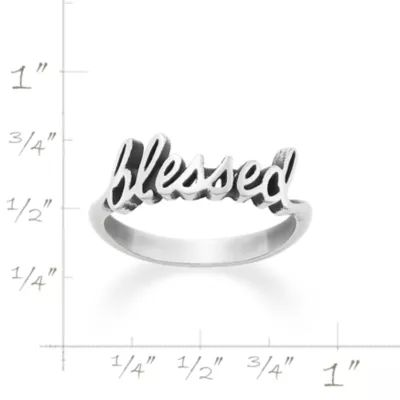 "Blessed" Ring in Sterling Silver - Image 6