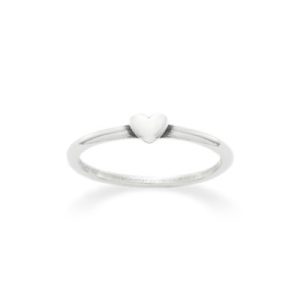 Pure Heart Ring in Sterling Silver or 14K Yellow Gold