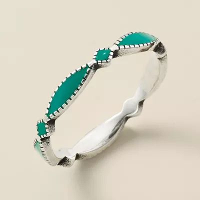 Enamel Cordoba Stacker Ring in Sterling Silver - Image 2