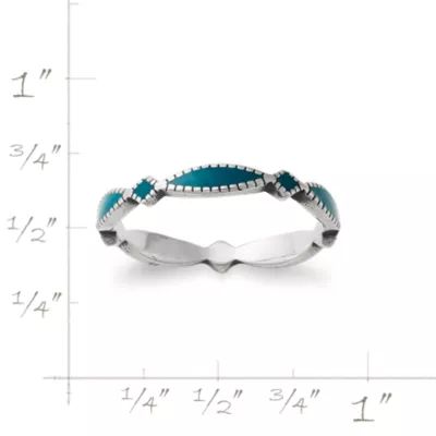 Enamel Cordoba Stacker Ring in Sterling Silver - Image 6