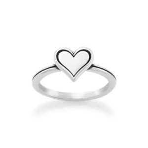 Delicate Heart Ring in Sterling Silver