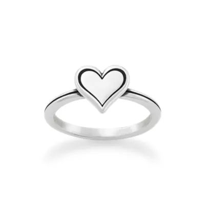Delicate Heart Ring in Sterling Silver