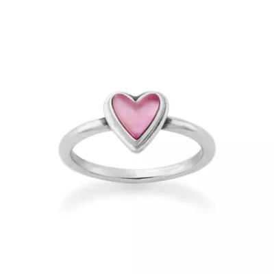 Sweetheart Gemstone Ring in Sterling Silver
