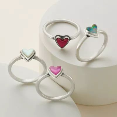 Sweetheart Gemstone Ring in Sterling Silver - Image 3