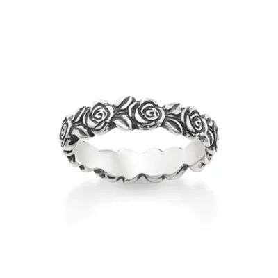 Rose Ring in Sterling Silver or 14K Yellow Gold