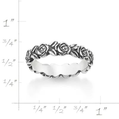 Rose Ring in Sterling Silver or 14K Yellow Gold - Image 6