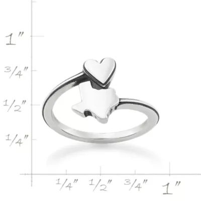 A Heart as Big as Texas Ring in Sterling Silver - Image 4